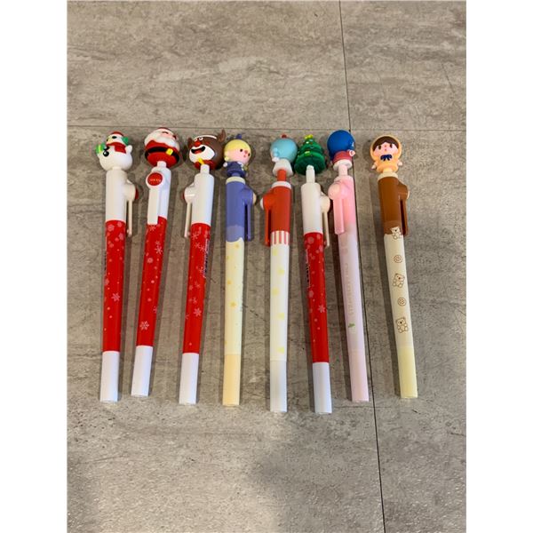 Christmas Pens 8 Pack