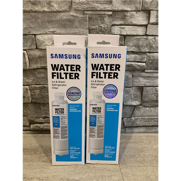 2 x Samsung HAF-CIN/EXP Refrigerator Water Filters
