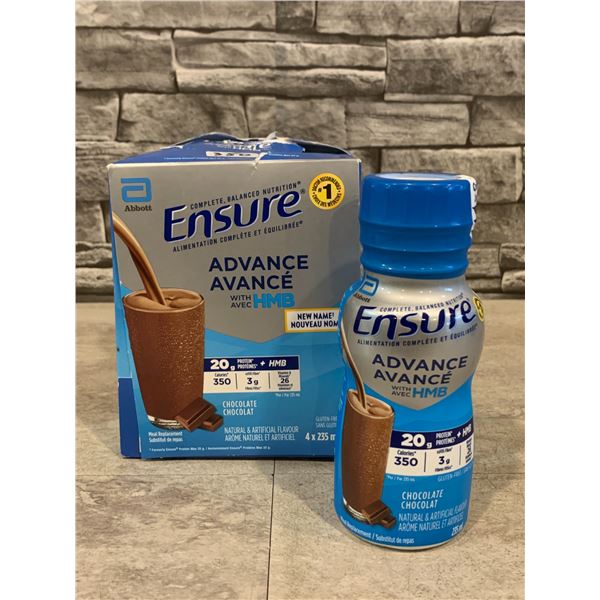4 x 235ml Ensure Advance With HMB - Chocolate Flavour