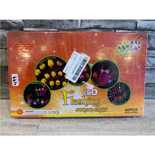 Flashing LED Ornaments Party Favors 50 Pcs