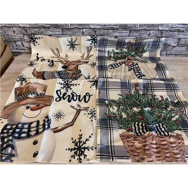 Christmas Pillow Cases Set of 4 18 x 18