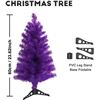 Image 1 : Christmas Tree 3 Foot Purple