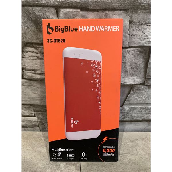 BigBlue Rechargeable 3-in-1 6000mAh Hand Warmer With Emergency Light