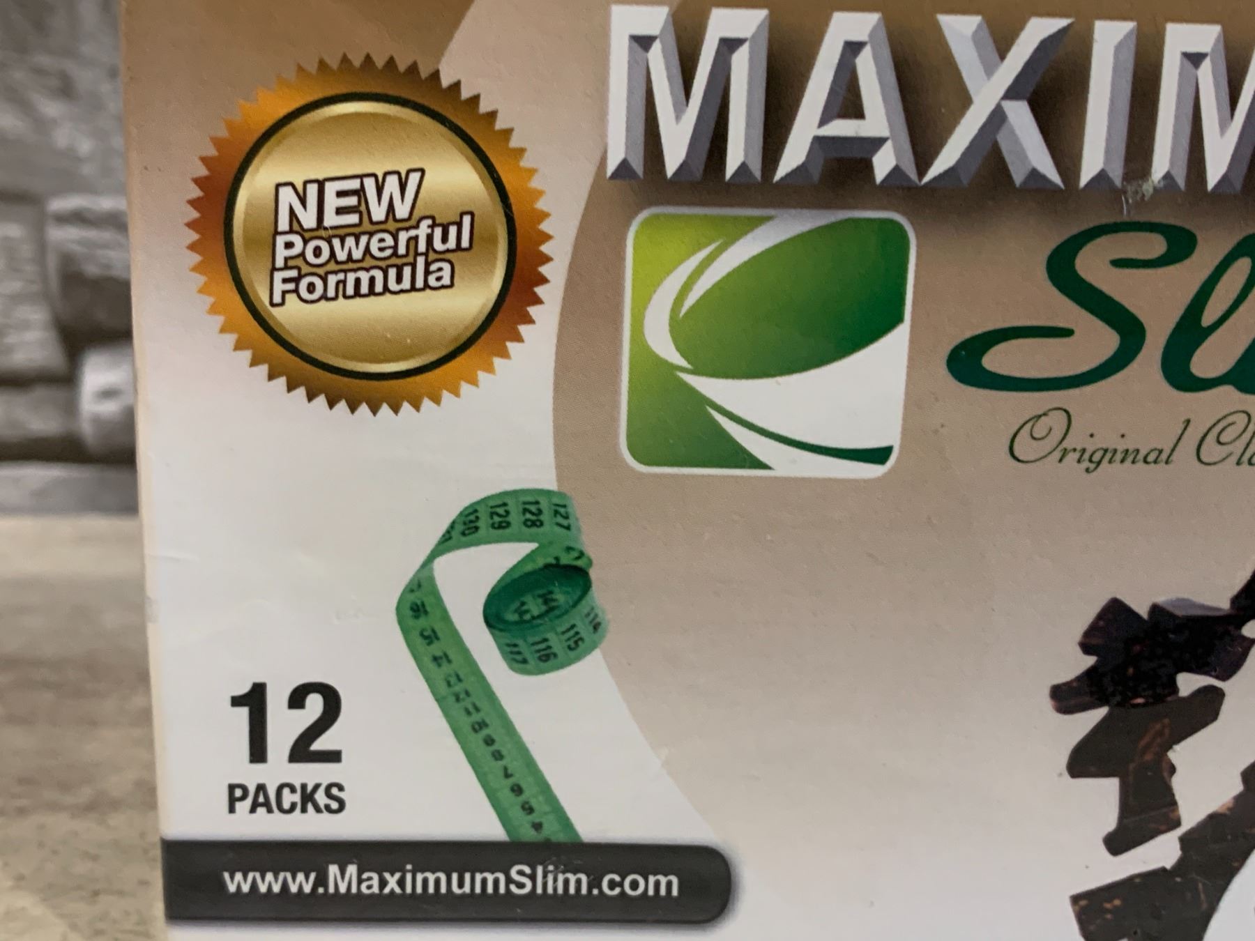 Maximum Slim Original Classic Cocoa for Promoting Weight Loss 12 Packs