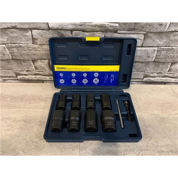 ThinkPro TP0006 Impact Bolt and Nut Remover Set - 10 Piece