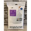 Image 1 : Simplehuman 30-45L Custom Fit Liners - Garbage Bags - 20 Pack