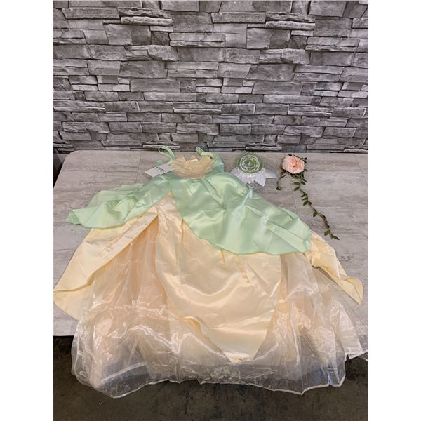 Princess Tiana Dress Costume - 140cm height - 10-11T