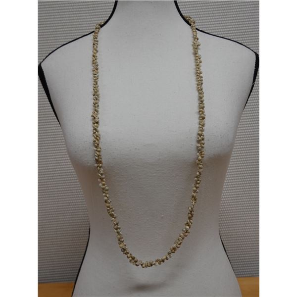 Hawaiian High Luster Sea Snail Shell Lei 38"L