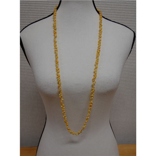 Tahitian Yellow Mongo (?) Shell Lei 38"L