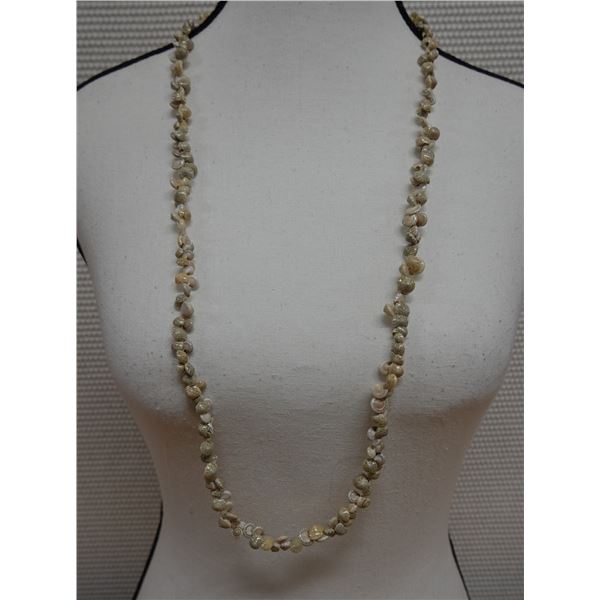 Hawaiian High Luster Sea Snail Shell Lei 34"L