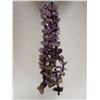 Image 3 : Amethyst Necklace w/ Large Circular Pendant 36"L