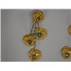 Image 3 : Pair Large Vintage Lunch at the Ritz Earrings w/ Orchids Design, Signed & Dated 1985?,  3.25"L
