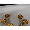 Image 7 : Pair Large Vintage Lunch at the Ritz Earrings w/ Orchids Design, Signed & Dated 1985?,  3.25"L