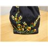 Image 4 : Embroidered Silk Bag w/ Handle & Drawstring 7" x 7"H