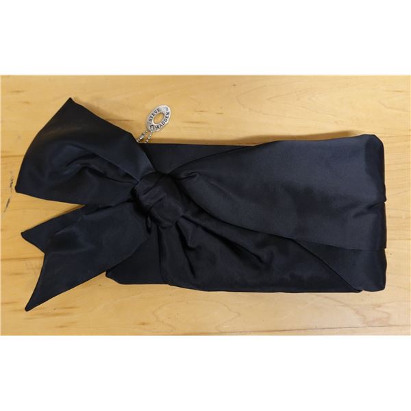 Steve Madden Silk Evening Purse w/ Beaded Clasp 11" x 5"