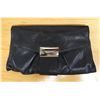 Image 1 : Kooba Black Leather Clutch Bag w/ Magnetic Clasp & Dust Bag 14" x 7"