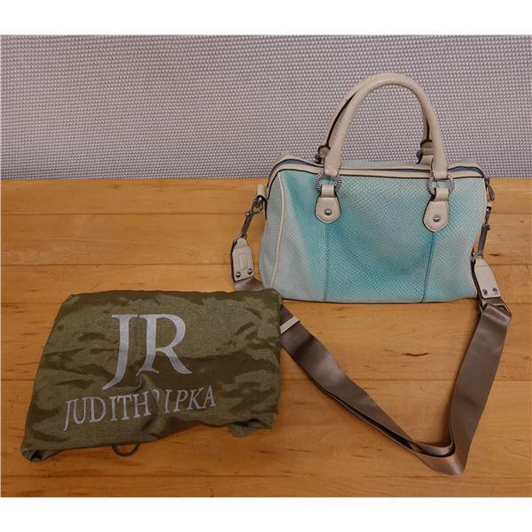 Judith Ripka Blue Handbag w/ Dust Bag 14" x 8" x 8"H
