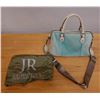 Image 1 : Judith Ripka Blue Handbag w/ Dust Bag 14" x 8" x 8"H