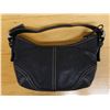 Image 1 : Coach Small Black Leather Bag 10" x 9"