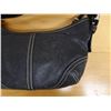 Image 6 : Coach Small Black Leather Bag 10" x 9"