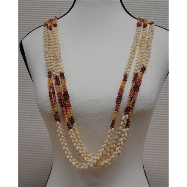 Niihau Triple-Strand Pikake-Style Shell Lei w/ COA 42"L