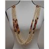 Image 1 : Niihau Triple-Strand Pikake-Style Shell Lei w/ COA 42"L