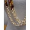 Image 4 : Niihau Triple-Strand Pikake-Style Shell Lei w/ COA 42"L