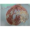 Image 11 : Niihau Triple-Strand Pink PoePoe Shell Lei w/ COA 37"L