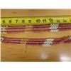 Image 14 : Niihau Triple-Strand Pink PoePoe Shell Lei w/ COA 37"L