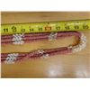 Image 15 : Niihau Triple-Strand Pink PoePoe Shell Lei w/ COA 37"L