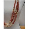 Image 3 : Niihau Triple-Strand Pink PoePoe Shell Lei w/ COA 37"L