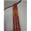 Image 5 : Niihau Triple-Strand Pink PoePoe Shell Lei w/ COA 37"L