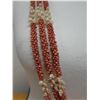 Image 6 : Niihau Triple-Strand Pink PoePoe Shell Lei w/ COA 37"L