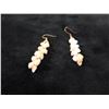 Image 2 : Niihau White Momi Kipona Earrings 1.5"L