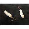 Image 3 : Niihau White Momi Kipona Earrings 1.5"L