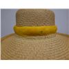 Image 1 : Vintage Rare Domed Ali'I Yellow Feather Lei 25"L (hat not included)