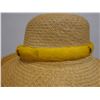 Image 5 : Vintage Rare Domed Ali'I Yellow Feather Lei 25"L (hat not included)