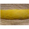 Image 6 : Vintage Rare Domed Ali'I Yellow Feather Lei 25"L (hat not included)