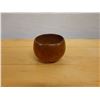 Image 3 : Small Wooden Calabash Bowl 3.5" Dia, 3"H