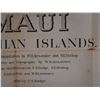 Image 11 : Maui Hawaiian Islands Territorial Map Lithograph Dated 1885, Unframed 37" x 32"