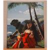 Image 1 : Original Oil Painting, Hula Dancers by Daniel Kim, Hawaii Artist, 16" x 20" Unframed