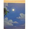 Image 2 : Original Oil Painting, Moonlight Ocean Scene by Daniel Kim, Hawaii Artist, 16" x 20" Unframed