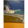 Image 5 : Original Oil Painting, Moonlight Ocean Scene by Daniel Kim, Hawaii Artist, 16" x 20" Unframed