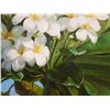 Image 7 : Original Oil Painting, Plumeria by Hawaii Artist from the School of Daniel Kim 20" x 16" Unframed