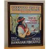 Image 1 : Dole Pineapple Ukulele Brand Poster Ad, Framed 17" x 21"