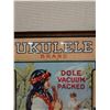 Image 4 : Dole Pineapple Ukulele Brand Poster Ad, Framed 17" x 21"