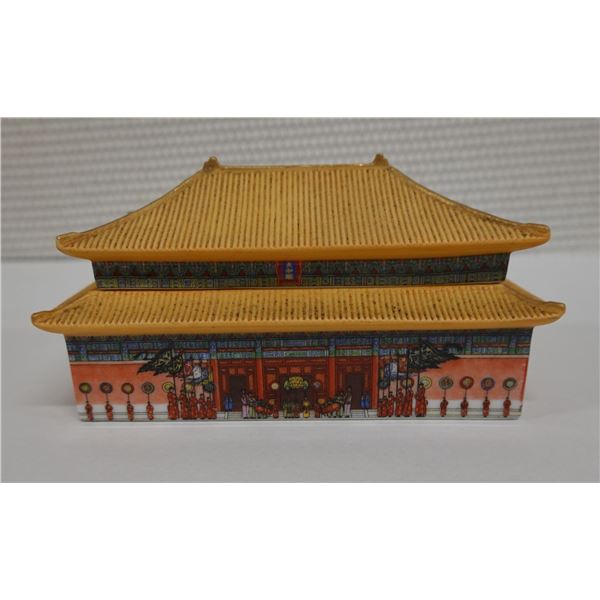 Chinese Temple Limited Edition Forbidden City Music Box 6" x 3" x 3"H