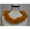 Image 1 : Antique Chieftess Ali'i Yellow Feather Lei 29"L