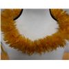 Image 2 : Antique Chieftess Ali'i Yellow Feather Lei 29"L