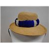 Image 3 : Vintage Blue & White Pheasant Feather Lei 24"L (hat not included)